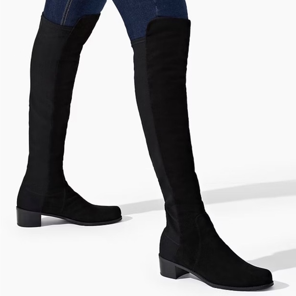 Stuart Weitzman OKB reserve 5050 boots, slate gray - Picture 10 of 11